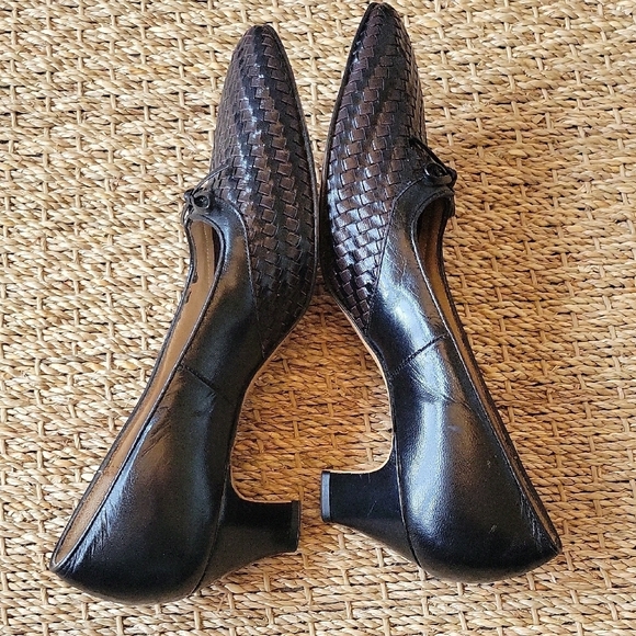 Selby Black and Brown Heels with Sophisticated Design - Picture 5 of 9